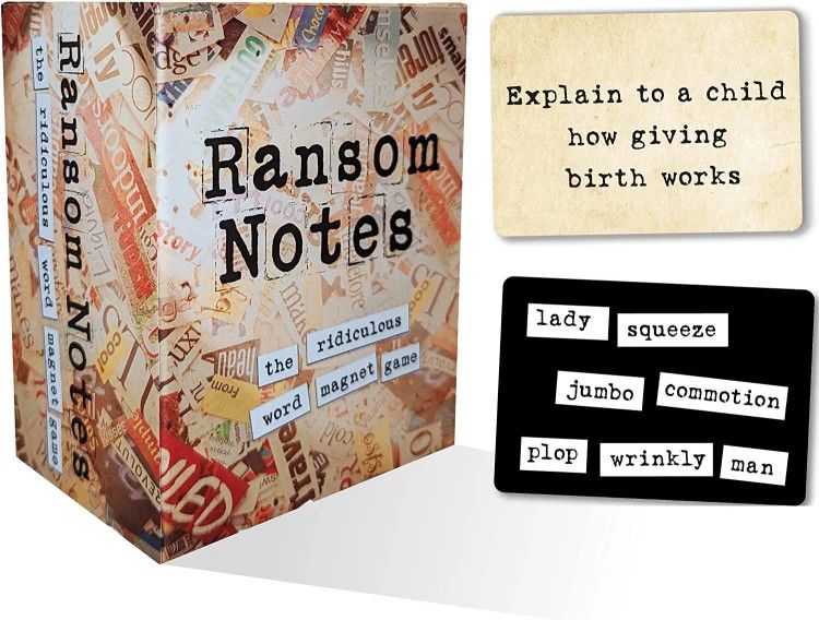 Ransom Notes - The Ridiculous Word Magnet Party Game, 3+ Players - Brand New Sealed