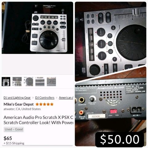 American Audio PSX CD Player $50.00