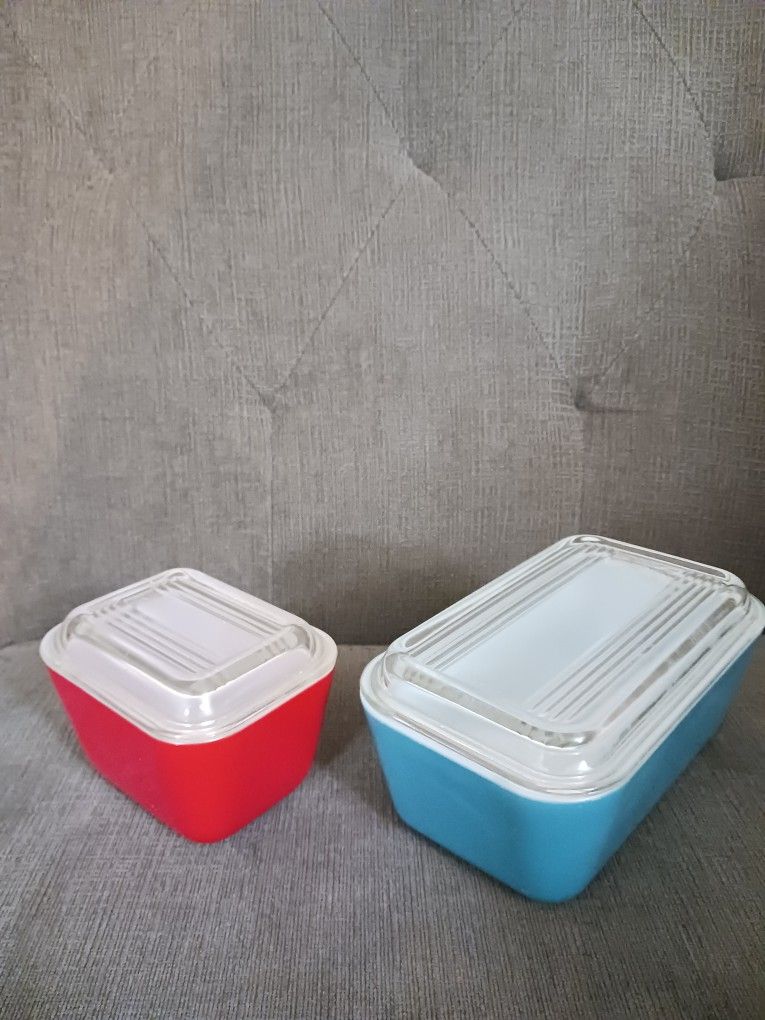 Antique Vintage 1950s Pyrex Bread Loaf Pans Casserole