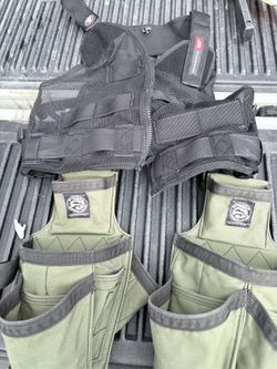 Diamondback vest and bags