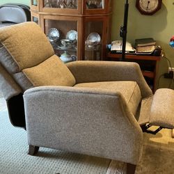 Gray Fabric Recliner