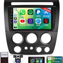 Android 13 Car Radio for Hummer H3 2005-2010 - 9 inch HD Touch Screen Stereo - Wireless Apple Carplay and Android Auto/EQ/WiFi / 1080P / Mirror