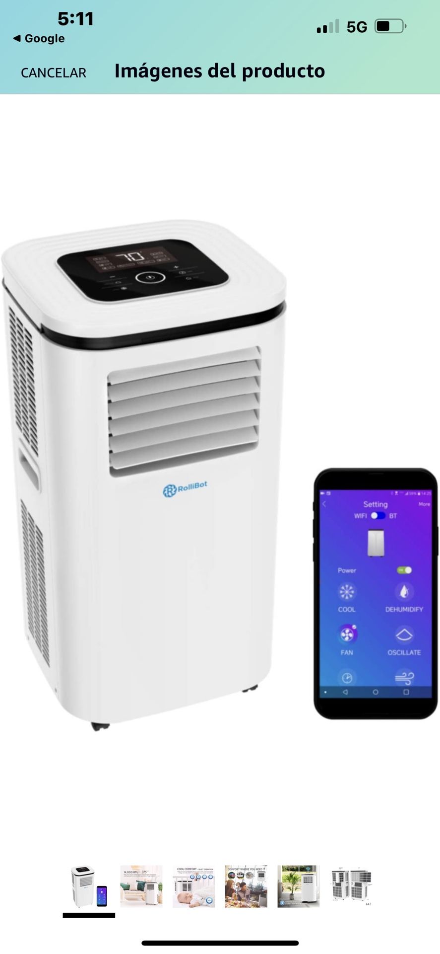 Portable Air Condition Work With Wifi