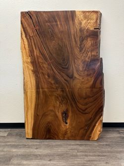 Live Edge Solid Wood Slab – 63” – Beautiful Natural Grain