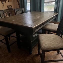 Ashley Furniture - Tyler Creek High Dining Room Table & 3 Door Server / Buffett