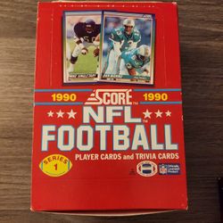 1990 Score Footbal Series 1 Box - 36 Total Packs 