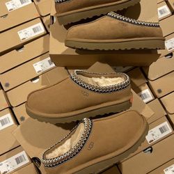 NEW UGG TASMAN CHESTNUT  Women's Size’s 6, 7, 8, 9, 10 Suede & Sheepskin Slippers Sandals 5955
