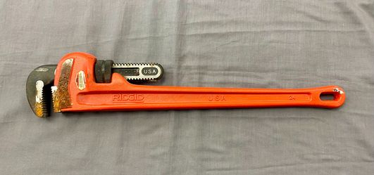RIDGID 24” Pipe Wrench (USA) Heavy Duty Plumbing Wrench