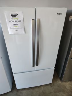 Whirlpool French door white 31cu.