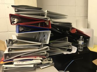 Binders of all Size. Take them all.