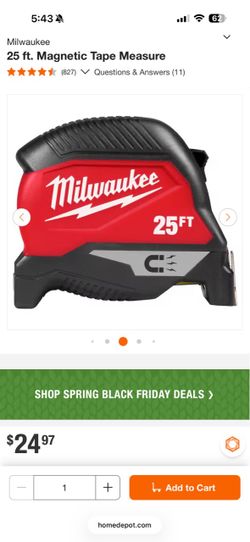 Milwaukee Magnetic Tape Measure 2-Pack 25 ft