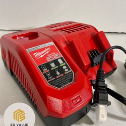 Milwaukee M12 and M18 12-Volt/18-Volt Lithiumion Multi-Voltage Rapid Battery Charger 