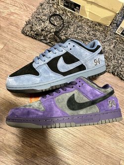 Nike SB Dunk Low Supreme 94 Ink Purple + Ocean Fog Blue Size 9