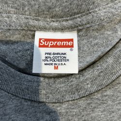 Blank Grey Supreme Shirt