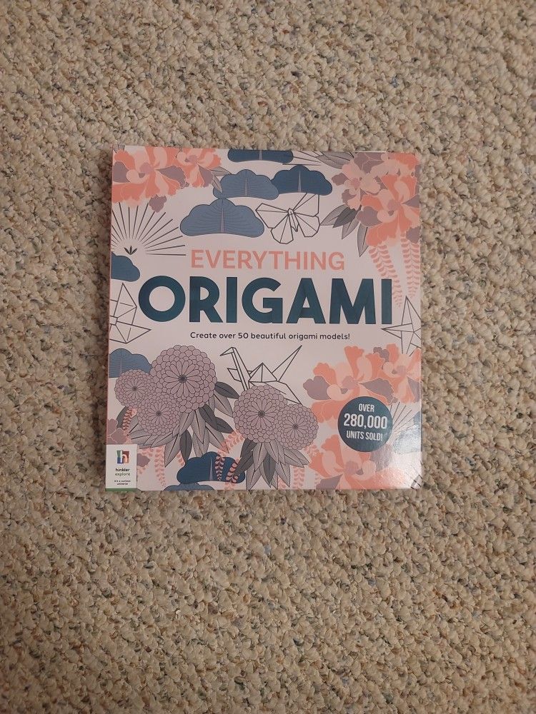 Everything Origami with 55 Designs Instructions 12 Sheets Origami Paper
