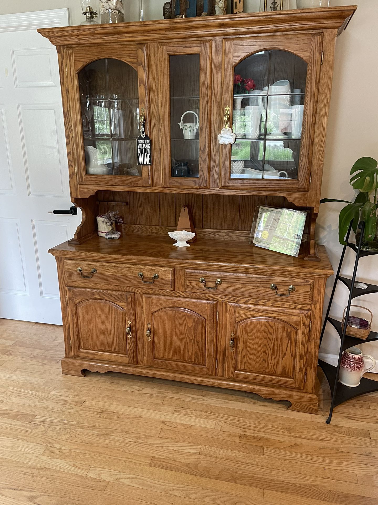 Solid Oak Hutch - Make An Offer - Need It gone