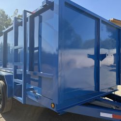 New 8x4x12 Blue Smooth Walls Hydraulic Dump Trailer 🔥