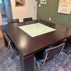 Beautiful, one of a kind dining table and chairs