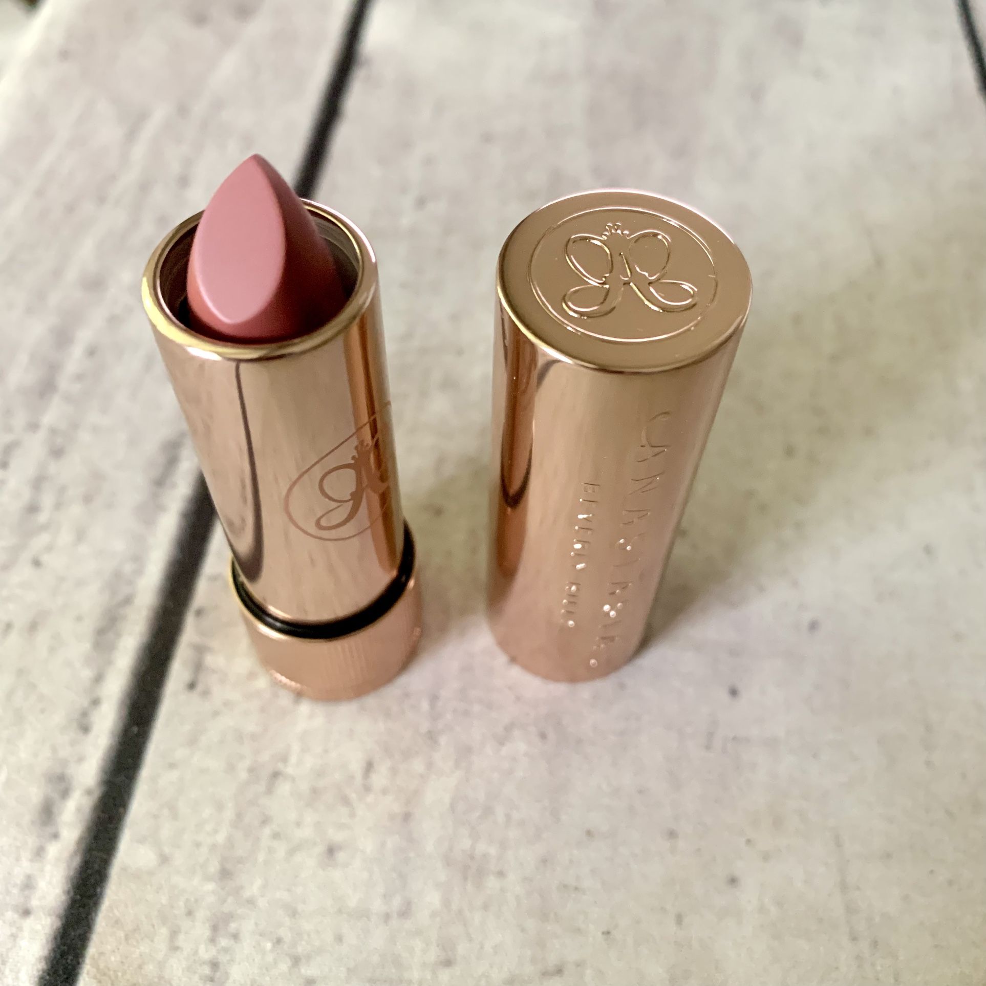 New ANASTASIA BEVERLY HILLS Satin Lipstick - Dusty Rose 0.1 Oz Full Size