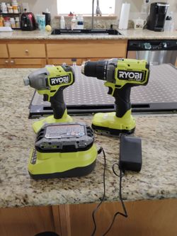 ONE+ 18V Cordless 2-Tool Combo Kit with Drill/Driver, Impact Driver, (2) Compact Batteries, and Charger