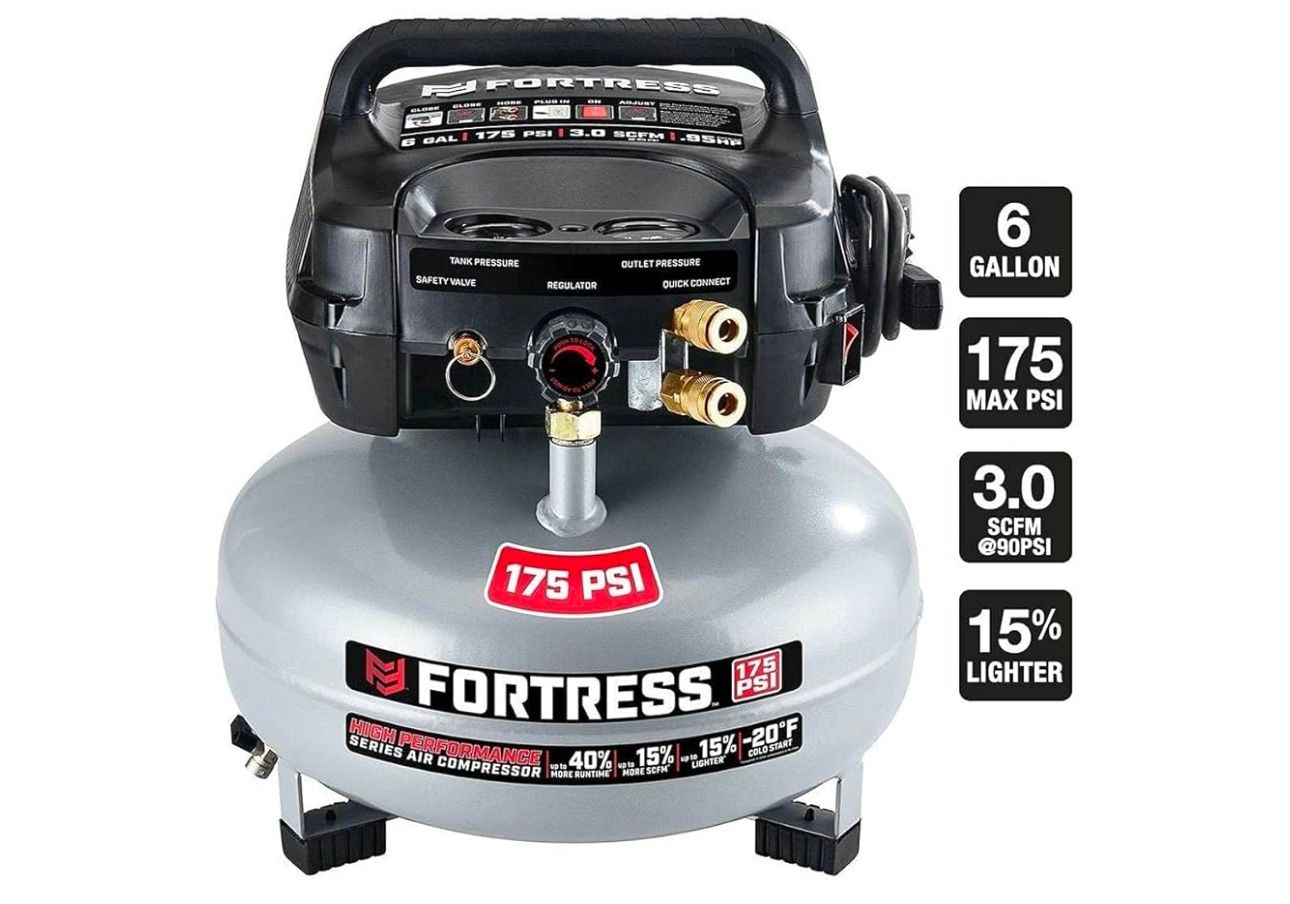 Brand: HFT FORTRESS 3.0 3.0 out of 5 stars (1) Fortress 6 Gallon 175 PSI Air Compressor High Performance 40percent more runtime