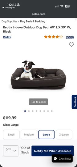 REDDY - LARGE INDOOR/ OUTDOOR dog  bed