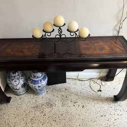 Asian Style Wood Console Sofa Table 