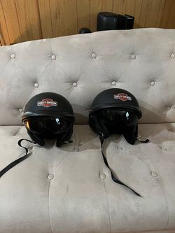 Harley-Davidson Half Helmet with Goggles – Pair