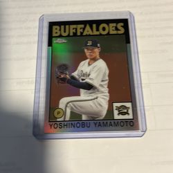 2021 Topps Chrome 86YYM Yoshinobu Yamamoto