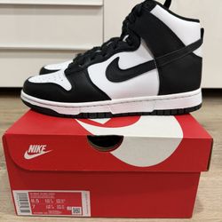 nike dunk high panda womens size 8.5 new