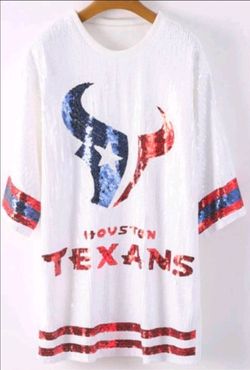 Houston Texans Inspired Sequin Jerseys - Tunic/Dress