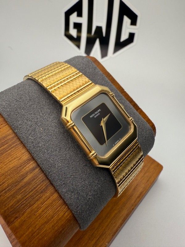 𝐏𝐚𝐭𝐞𝐤 𝐏𝐡𝐢𝐥𝐢𝐩𝐩𝐞 Full Yellow Gold Black Dial 28MM