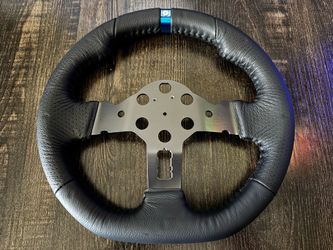 Custom Leather Steering Wheel Rim for Logitech G29 / G920 / G923 - Black Perforated Leather