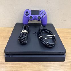 PLAYSTATION 4 1TB W/PURPLE CONTROLLER & POWER/HDMI CORDS