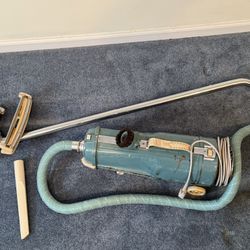 Vintage Electrolux Model L Corded Metal Canister Vacuum Cleaner + Attachments