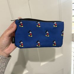 Loungefly Blue Mickey Wallet Size Baggie