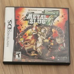 NINTENDO DS METAL SLUG 7 CIB WITH BONUS MINI DISC INCLUDED