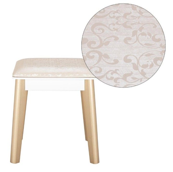 Complete Vanity Table Set with Mirror, Drawers, Stool and Touch Screen Lights