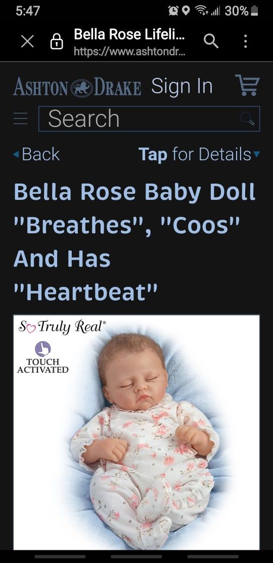 Ashton Drake Cooing And Heartbeat Sounds