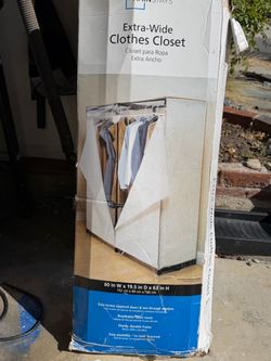 Mainstays Extra-Wide Portable Clothes Closet