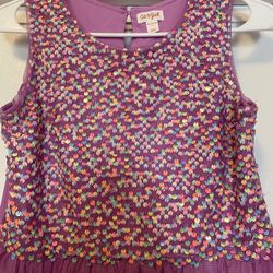 sequin purple dress size XL