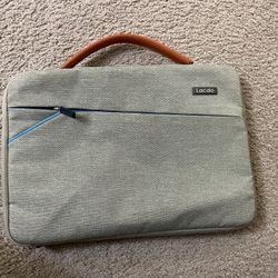 Lacdo 360° Protective Laptop Sleeve Case for 15.6 inch New Mac Computer Bag, Gray