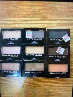 9 Maybelline Eyeshadow ($20/set)
