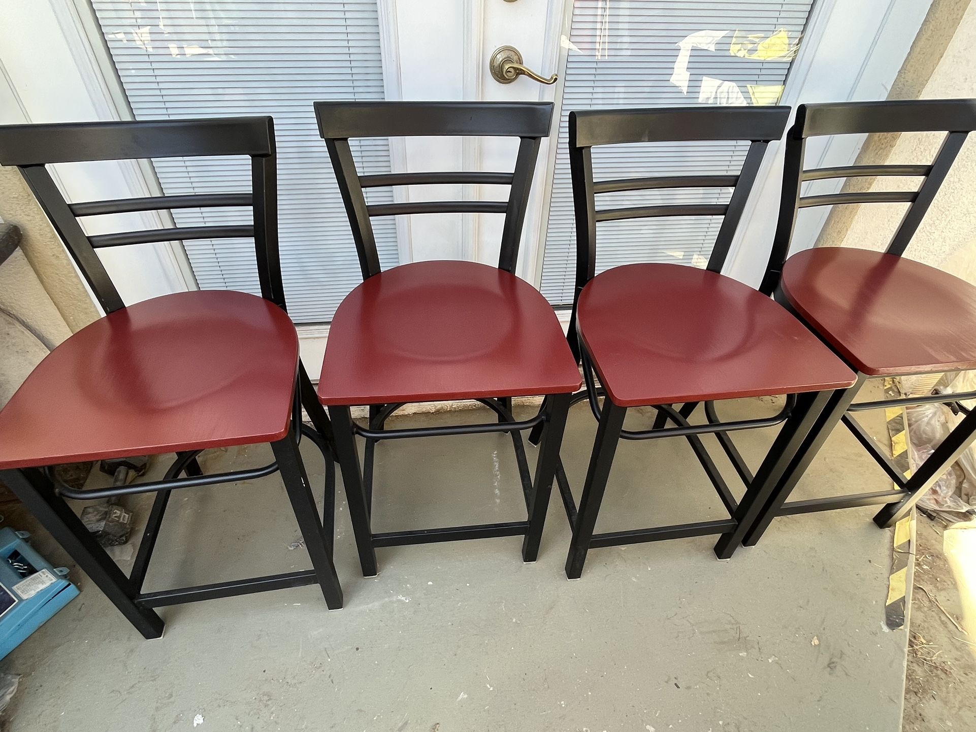 Colorful Bar Stools x 4