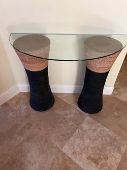 Glass table and stand