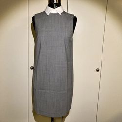 NWT Theory dress with removable collar and button up back closure, NWT