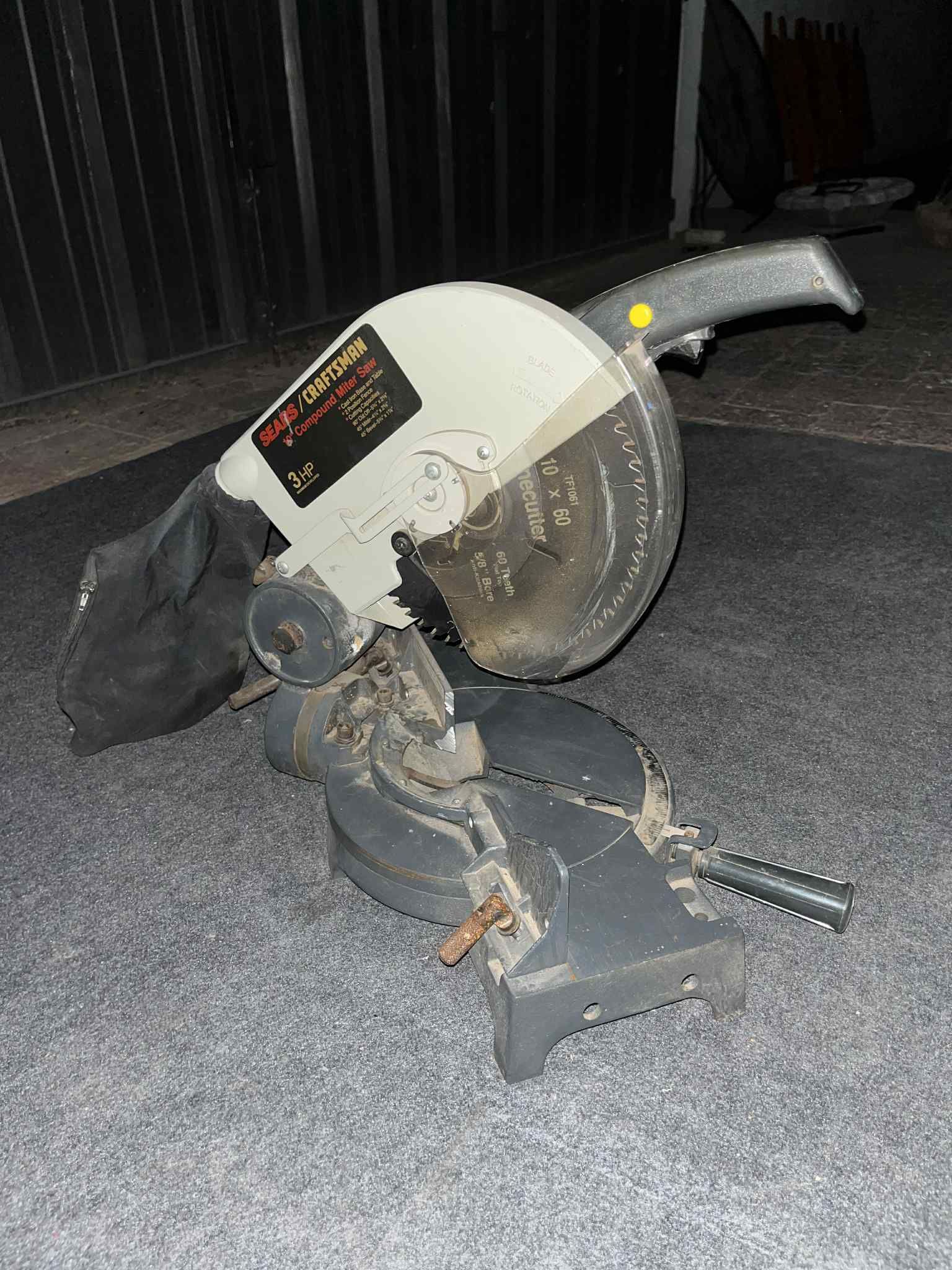 Sears Craftsman 10” Compound 3HP Electric Plug-in Miter Saw