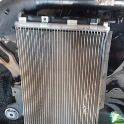 03 Sebring convertible radiator assembly with fan and ac condenser 