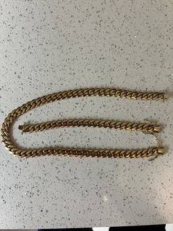 14k gold Cuban set
