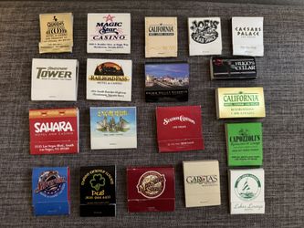 Lot of 19 Vintage Casino & Restaurant Matchbooks *Unstruck & Used